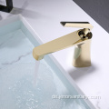 Gold Deluxe Single -Griff -Becken Wasserhahn